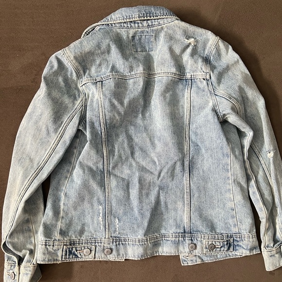 Old Navy Distressed Denim Jacket - Picture 3 of 3